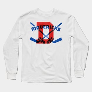 Defunct Denver Mavericks Hockey Team Long Sleeve T-Shirt